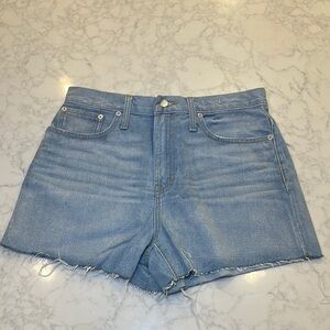 NEW Madewell The Perfect Jean Short Raw Hem Size 29
